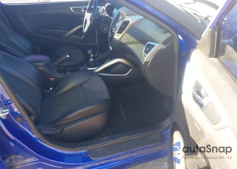 2013 Hyundai Veloster Base W/Black из США, поврежденный, VIN KMHTC6ADXDU158672